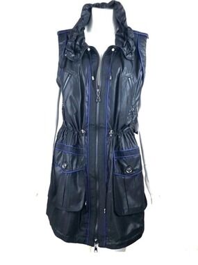 NWT-G.E.T Performance Utility Water Resistant Techwear Gilet Long Vest Black SM